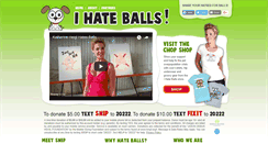 Desktop Screenshot of ihateballs.com